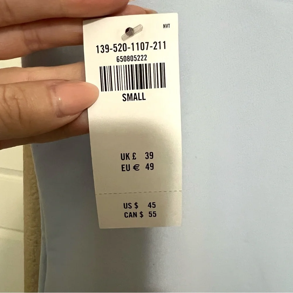 A&F Light Blue Square Neck Bodysuit - Picture 7 of 10